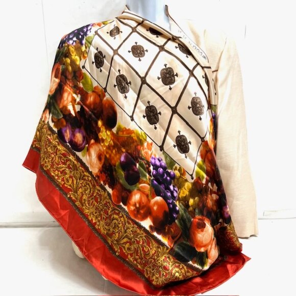 Over size Christian Dior 100% silk scarf or wrap full body, 43" x 43" size(23) - Picture 1 of 14